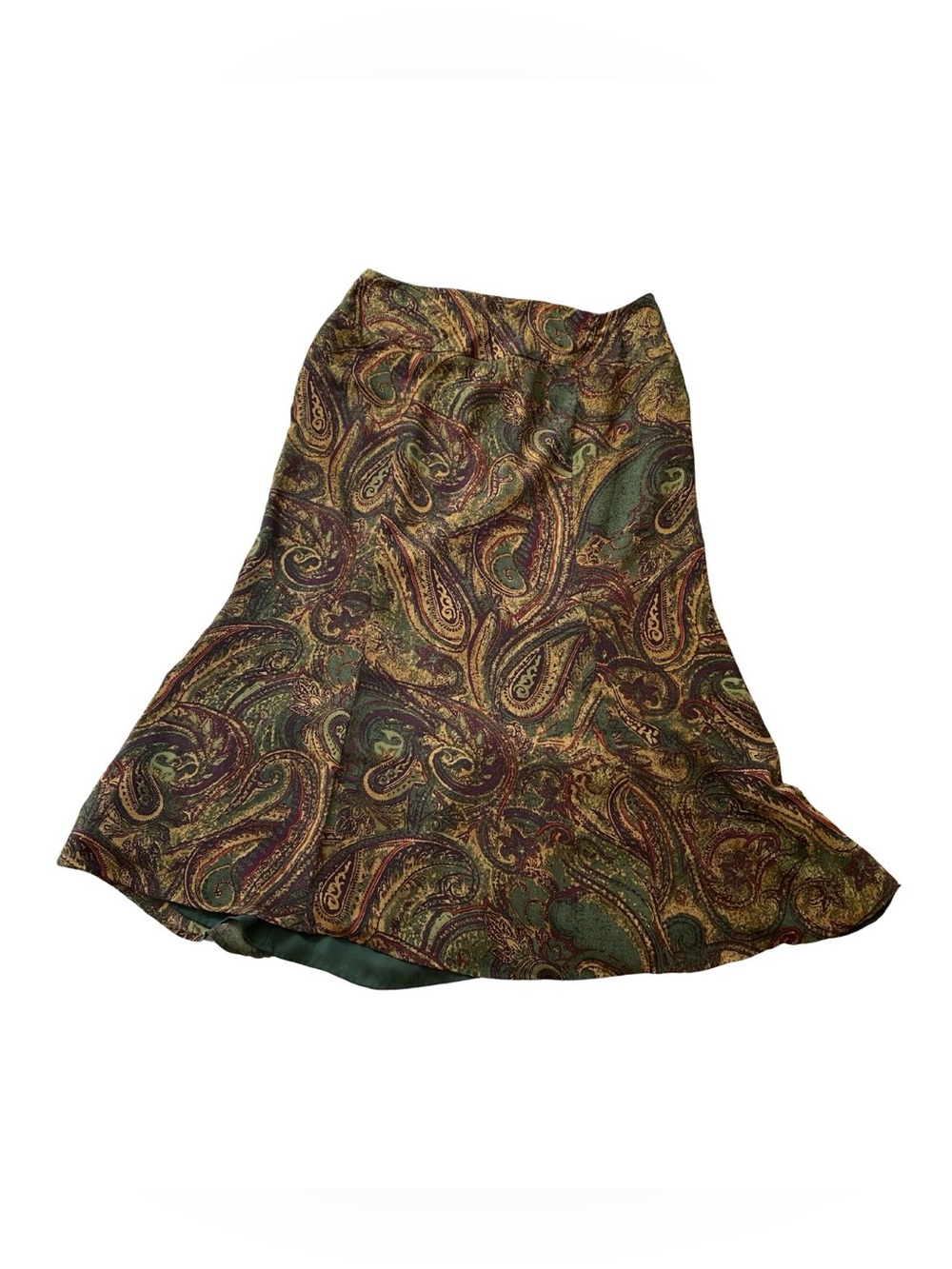 Vintage 1990's Norton McNaughton Paisley Maxi Skirt Women Size 10 Boho Swirl